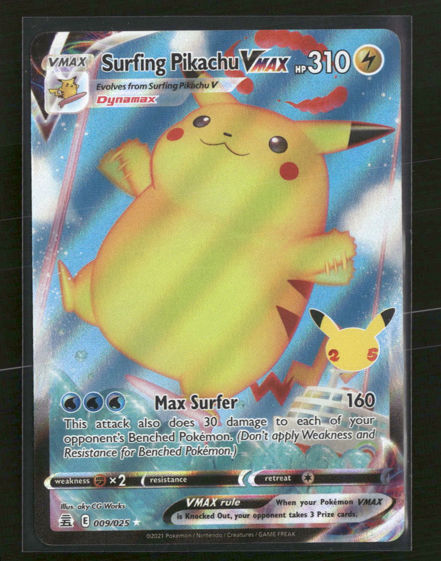 Celebrations Surfing Pikachu VMAX #009/025