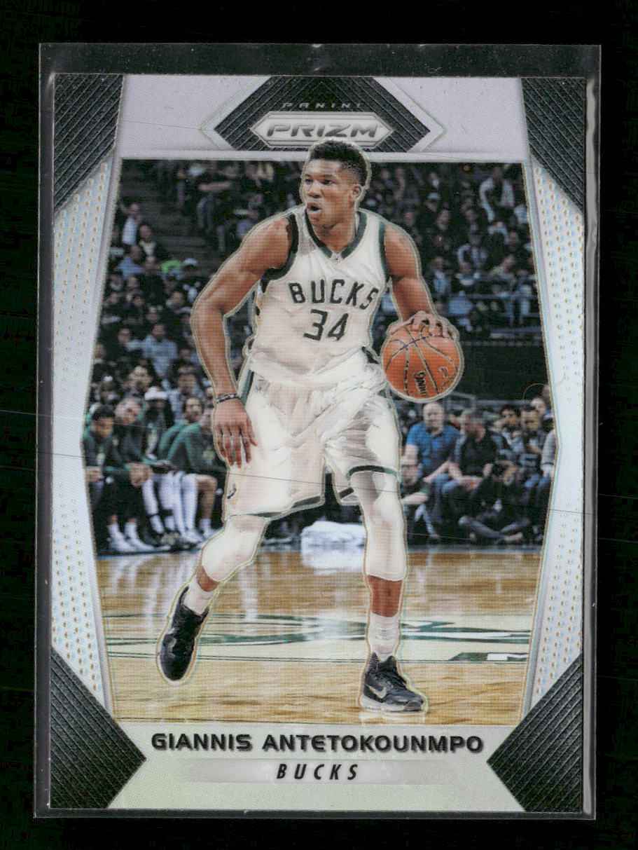2017-18 Panini Prizm Prizms Silver Giannis Antetokounmpo #182