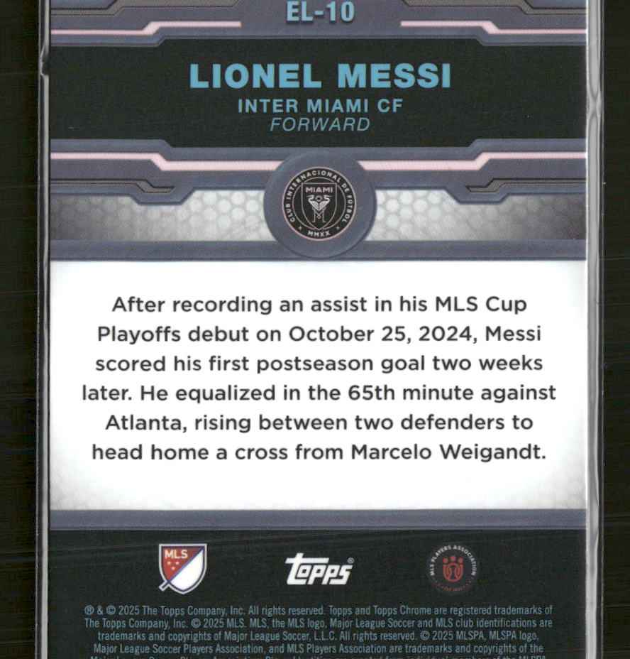 2025 Topps Chrome MLS Elimination Lionel Messi #EL-10