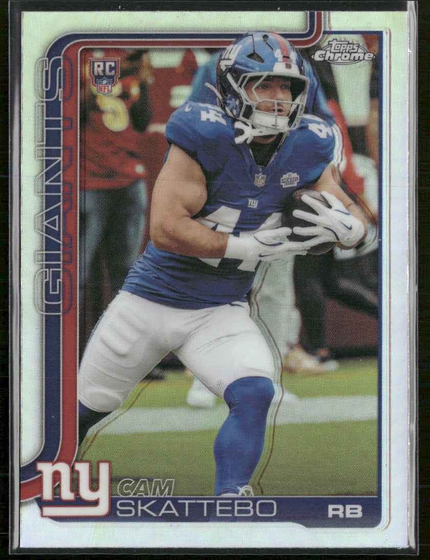2025 Topps Chrome Refractor Cam Skattebo Rookie #331