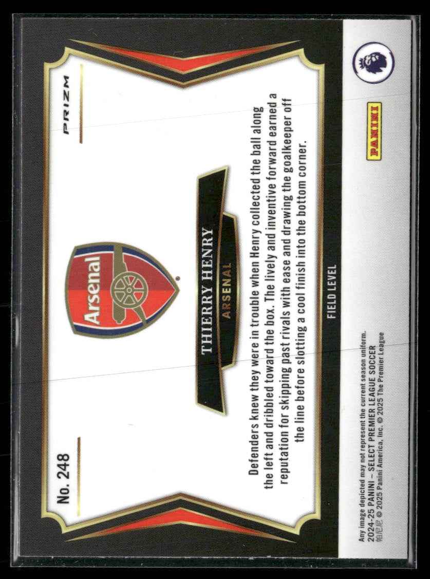 2024-25 Panini Select Premier League Red Ice Thierry Henry #248
