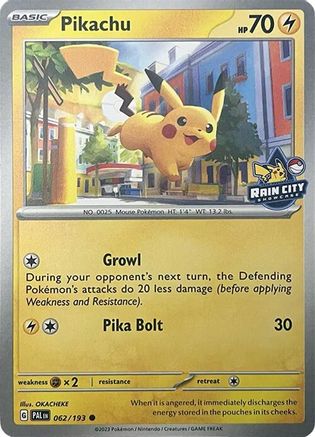 Pikachu (Rain City Showcase) 062/null - Miscellaneous Cards & Products