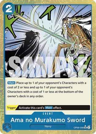Ama no Murakumo Sword (Textured Foil) (OP06-056) - Premium Booster -The Best- Foil
