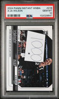 Graded 2024 Panini Instant WNBA A'ja Wilson #216 Basketball Card PSA 10 Gem Mint