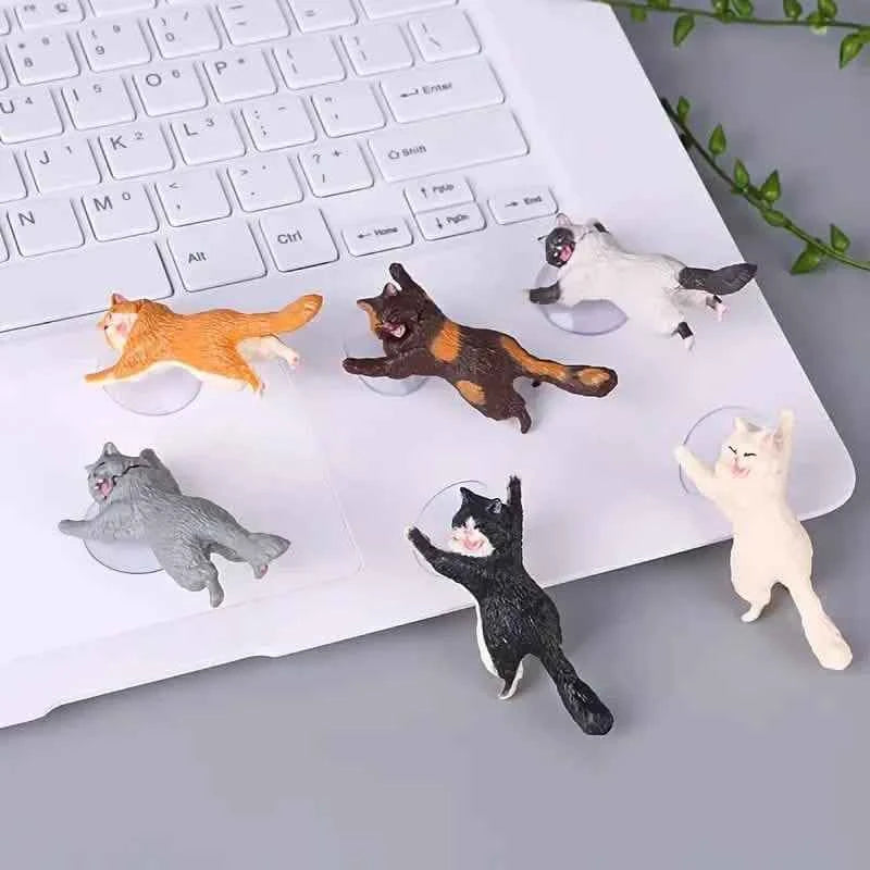 6-Pack: Portable Universal Cute Cat Cell Phone Holder