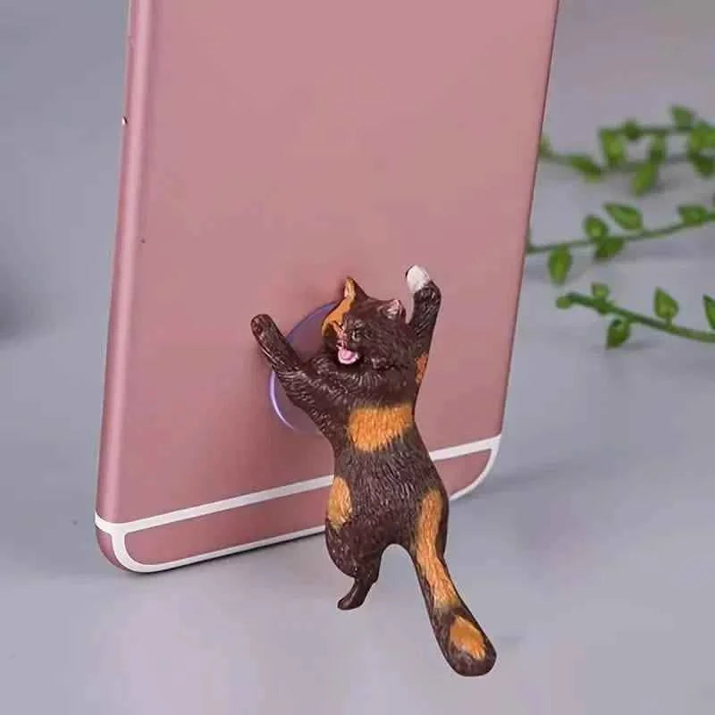 6-Pack: Portable Universal Cute Cat Cell Phone Holder