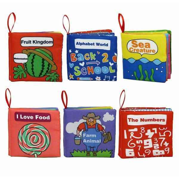 6-Pack: Smart Novelty Soft Cloth Books