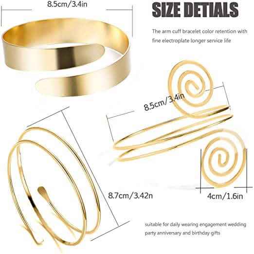 6-Piece: Women's Arm Band Cuff Bracelet