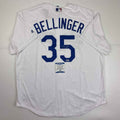 Autographed/Signed Cody Bellinger Los Angeles LA White Baseball Jersey Beckett BAS COA