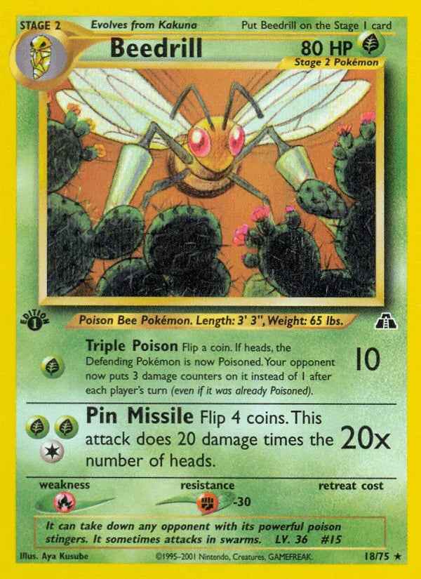 Beedrill (18/75) [Neo Discovery 1st Edition]