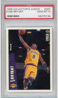 Graded 1996-97 Collector's Choice Kobe Bryant #267 Rookie RC Basketball Card PSA 10 Gem Mint