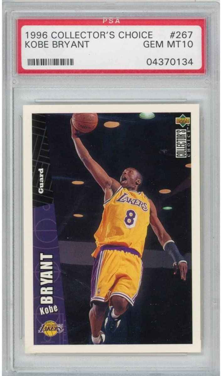 Graded 1996-97 Collector's Choice Kobe Bryant #267 Rookie RC Basketball Card PSA 10 Gem Mint