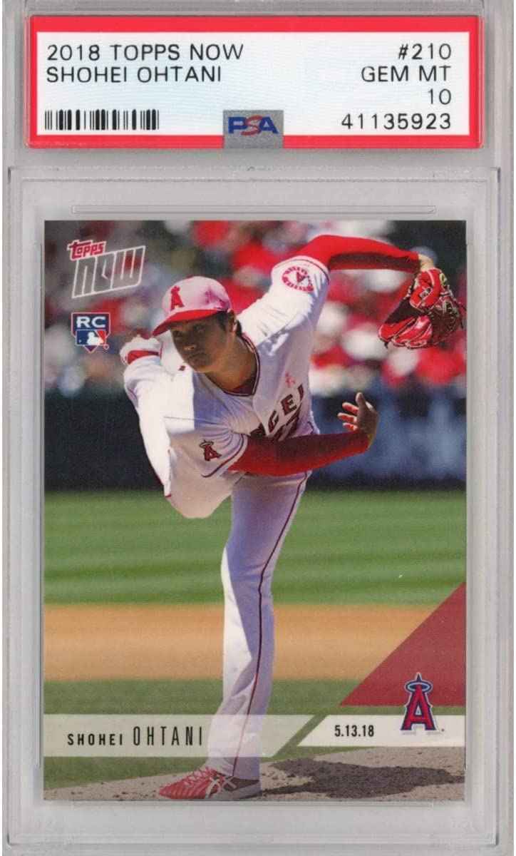 Graded 2018 Topps Now Shohei Ohtani #210 Rookie RC Baseball Card PSA 10 Gem Mint
