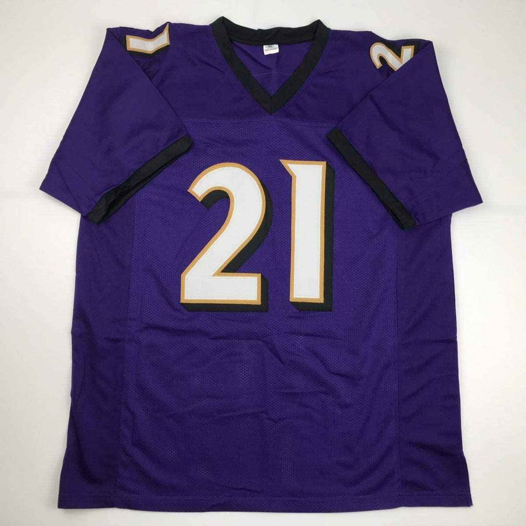 Autographed/Signed Mark Ingram II Baltimore Purple Football Jersey Beckett BAS COA