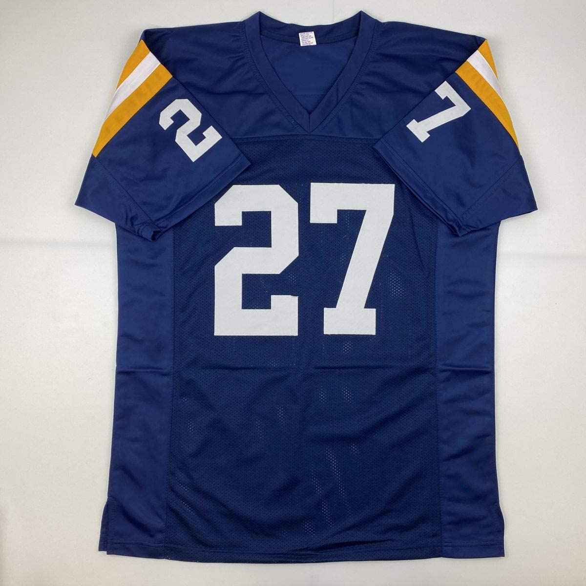 Autographed/Signed Joe Bellino Heisman 60 Navy Blue College Football Jersey JSA COA