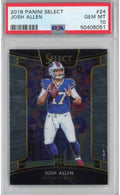 Graded 2018 Panini Select Josh Allen #24 Rookie RC Football Card PSA 10 Gem Mint