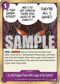 I Do Not Forgive Those Who Laugh at My Family!!! (OP10-078) - Royal Blood Foil