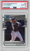 Graded 2020 Panini Donruss Optic Luis Robert #62 Rookie RC Baseball Card PSA 10 Gem Mint