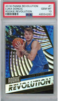 Graded 2018-19 Panini Revolution Luka Doncic #1 Rookie RC Basketball Card PSA 10 Gem Mint