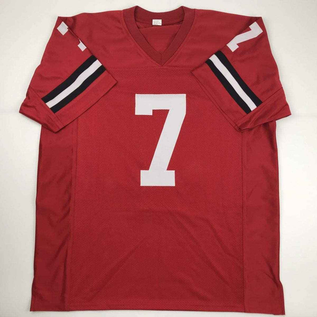 Autographed/Signed Rodney Hampton Georgia Red College Football Jersey PSA/DNA COA