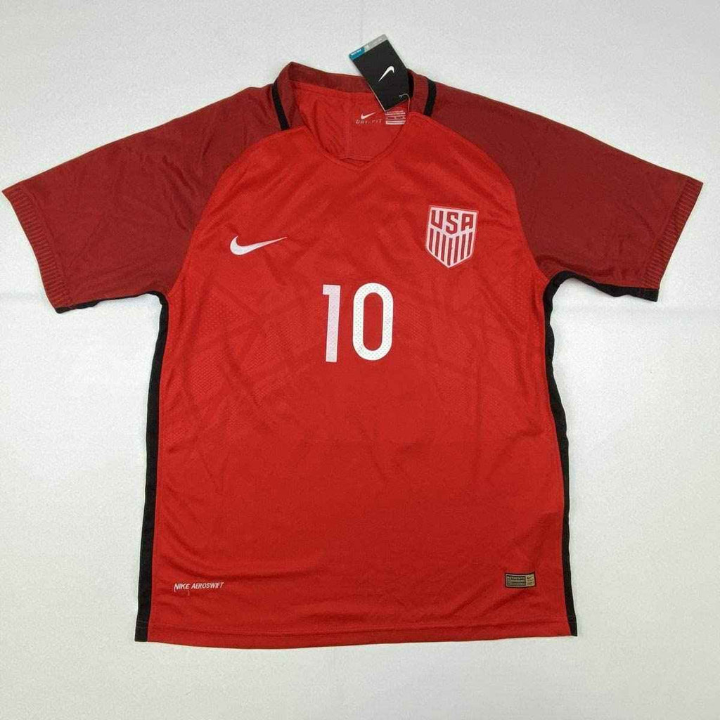 Autographed/Signed Christian Pulisic United States USA Red Soccer Jersey Beckett BAS COA