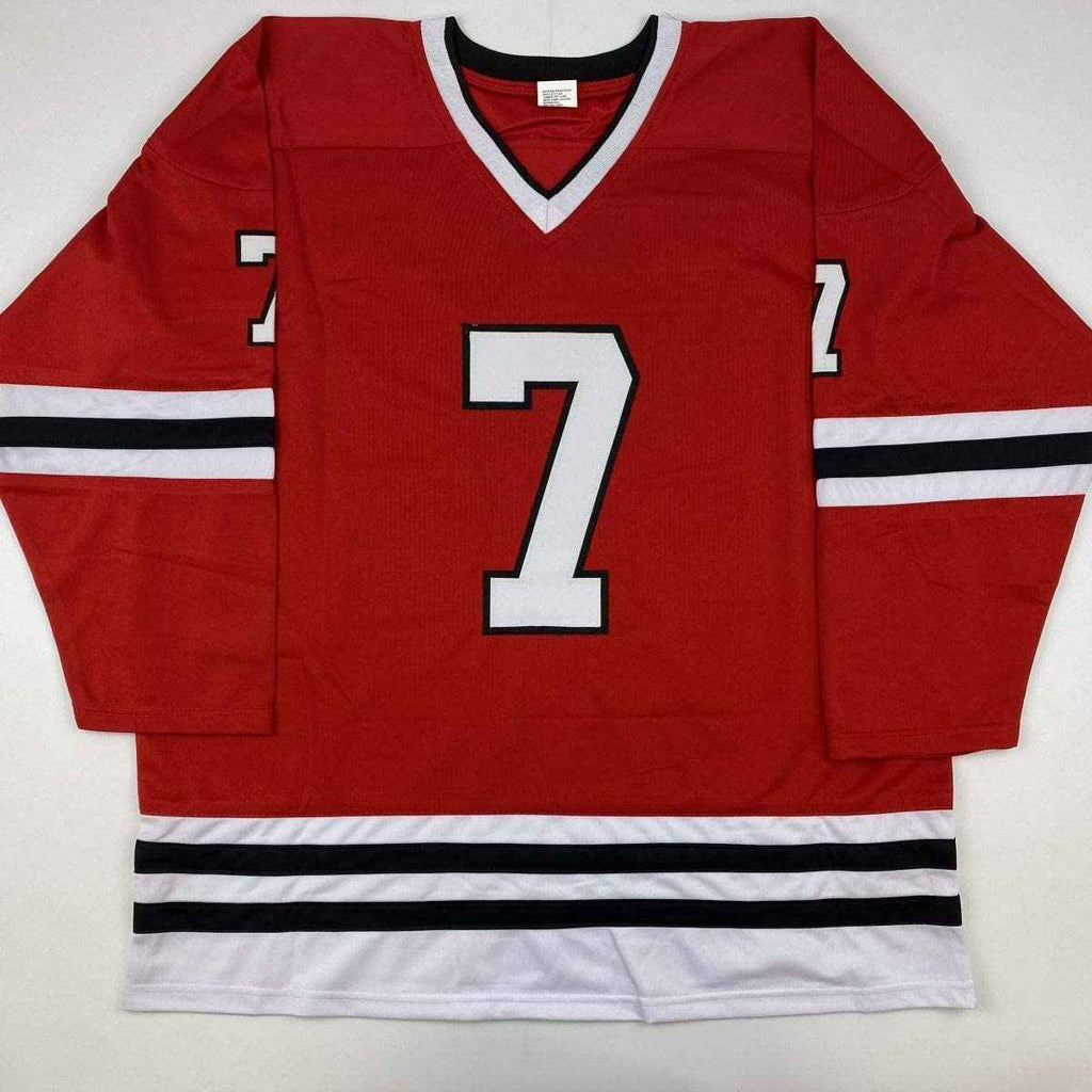 Autographed/Signed Chris Chelios Chicago Red Hockey Jersey JSA COA