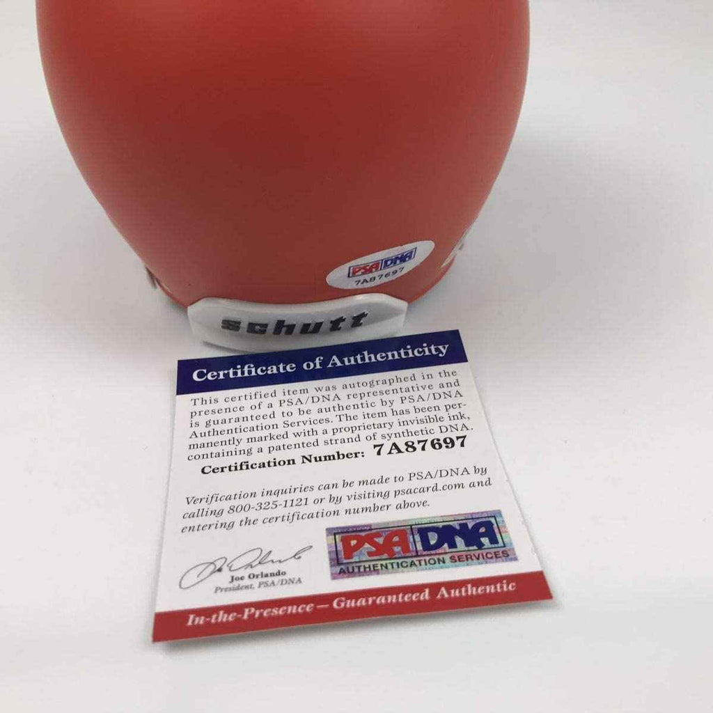 Autographed/Signed David Njoku Cleveland Browns Football Mini Helmet PSA/DNA COA