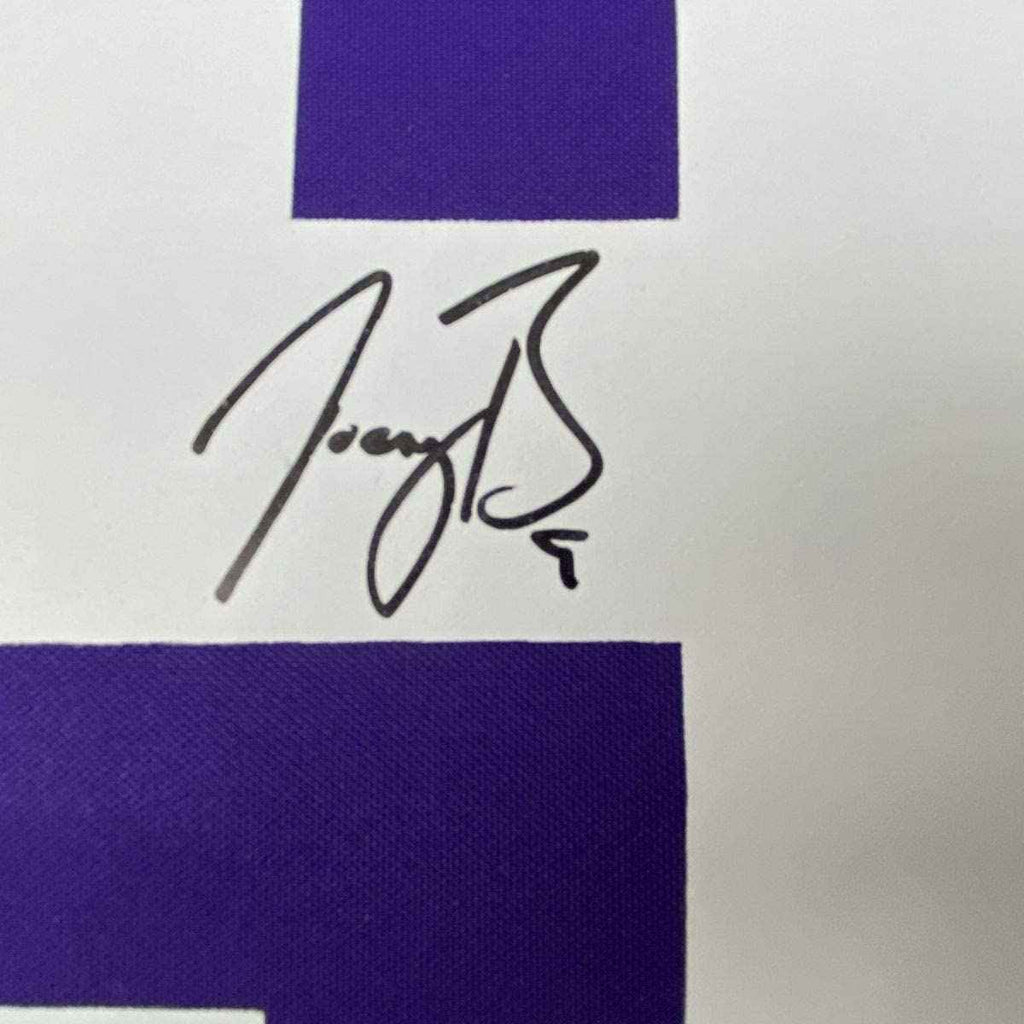 Autographed/Signed Joe Burrow LSU Tigers Purple Authentic Nike Game Football Jersey Fanatics COA