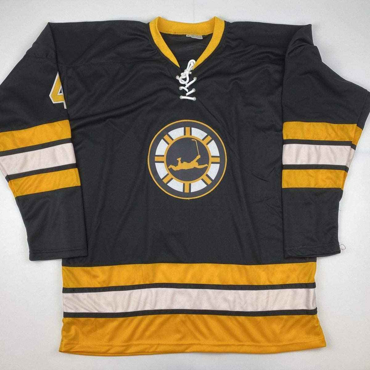 Autographed/Signed Bobby Orr Boston Black Hockey Jersey JSA & GNR COA