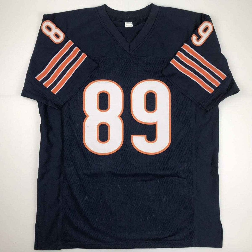 Autographed/Signed Mike Ditka Chicago Blue Football Jersey JSA COA