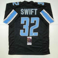Autographed/Signed D'Andre Swift Detroit Black Football Jersey JSA COA