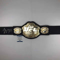 Autographed/Signed Khabib Nurmagomedov Black Toy Replica UFC Championship Title Belt Beckett BAS COA
