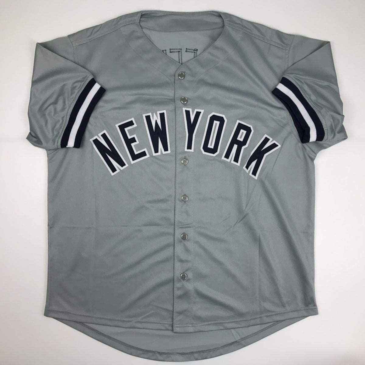 Autographed/Signed Gary Sheffield New York Grey Baseball Jersey JSA COA