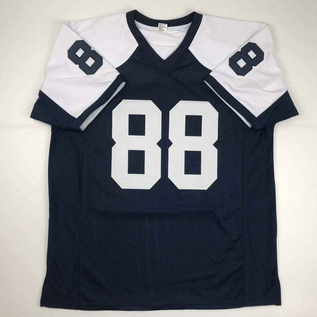 Autographed/Signed Drew Pearson ROH 2011 Dallas Thanksgiving Day Football Jersey JSA COA