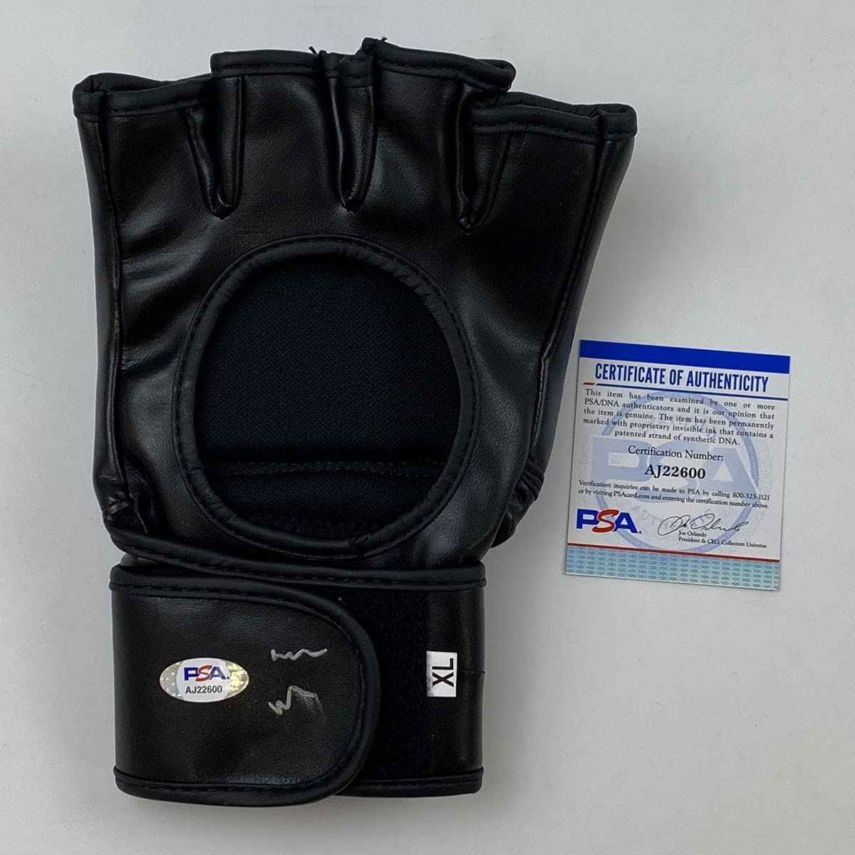 Autographed/Signed Stipe Miocic UFC MMA Black Fighting Glove PSA/DNA COA Auto
