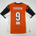 Autographed/Signed Joe Burrow Cincinnati Bengals Orange Authentic Nike Game Football Jersey Fanatics COA
