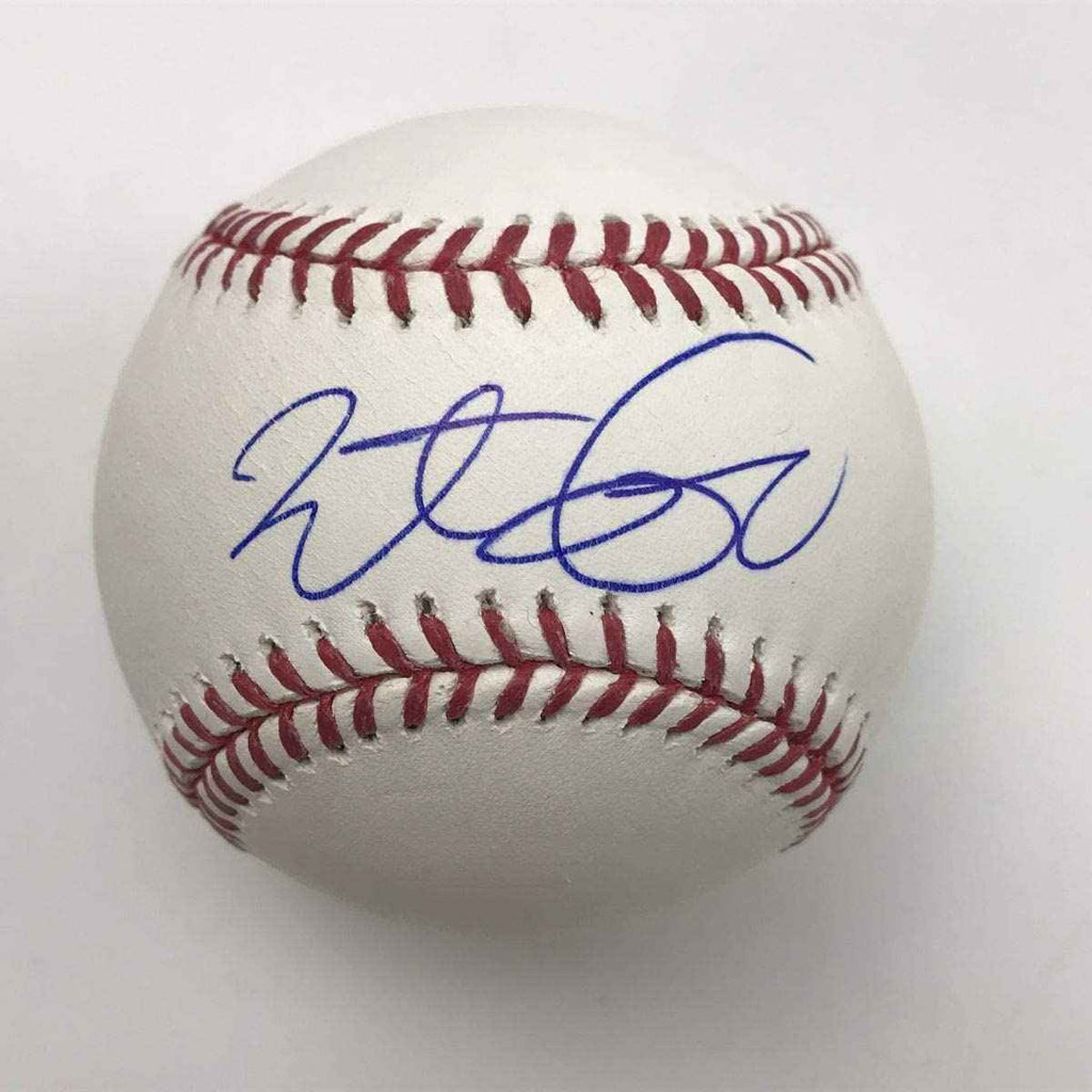 Autographed/Signed Brett Lawrie Rawlings Official Major League Baseball ROML JSA COA Auto