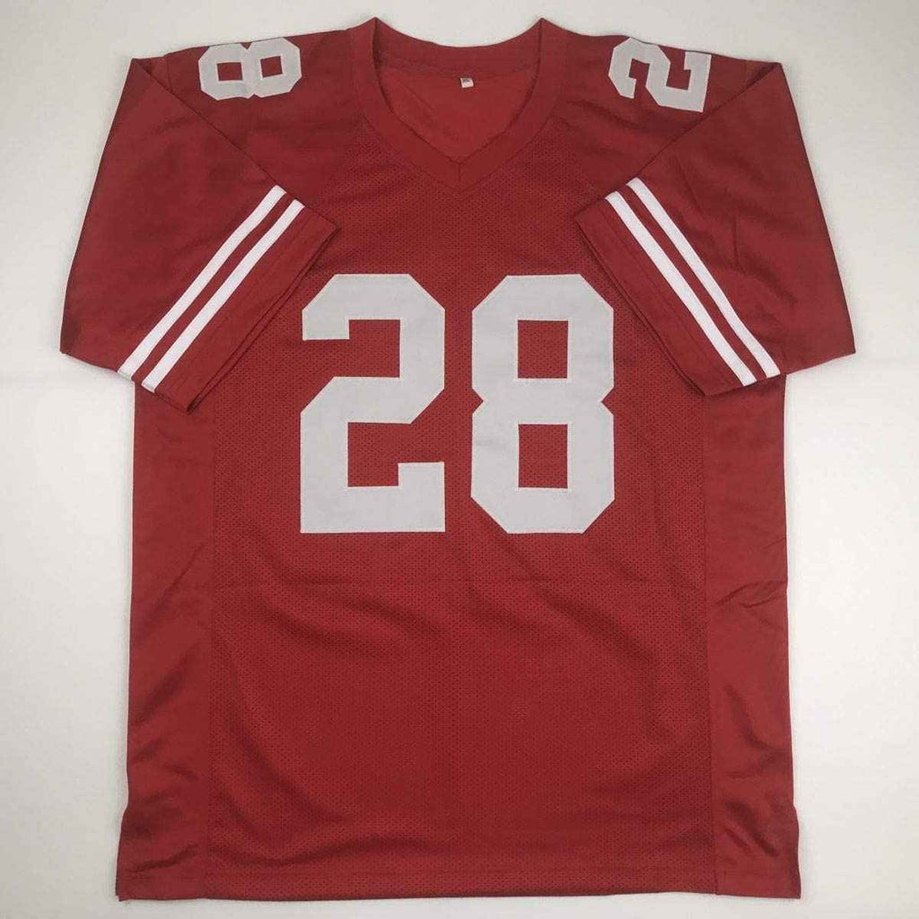 Autographed/Signed Jerick McKinnon San Francisco Red Football Jersey Beckett BAS COA