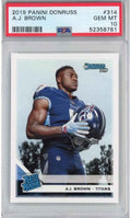 Graded 2019 Panini Donruss AJ Brown #314 Rookie RC Football Card PSA 10 Gem Mint