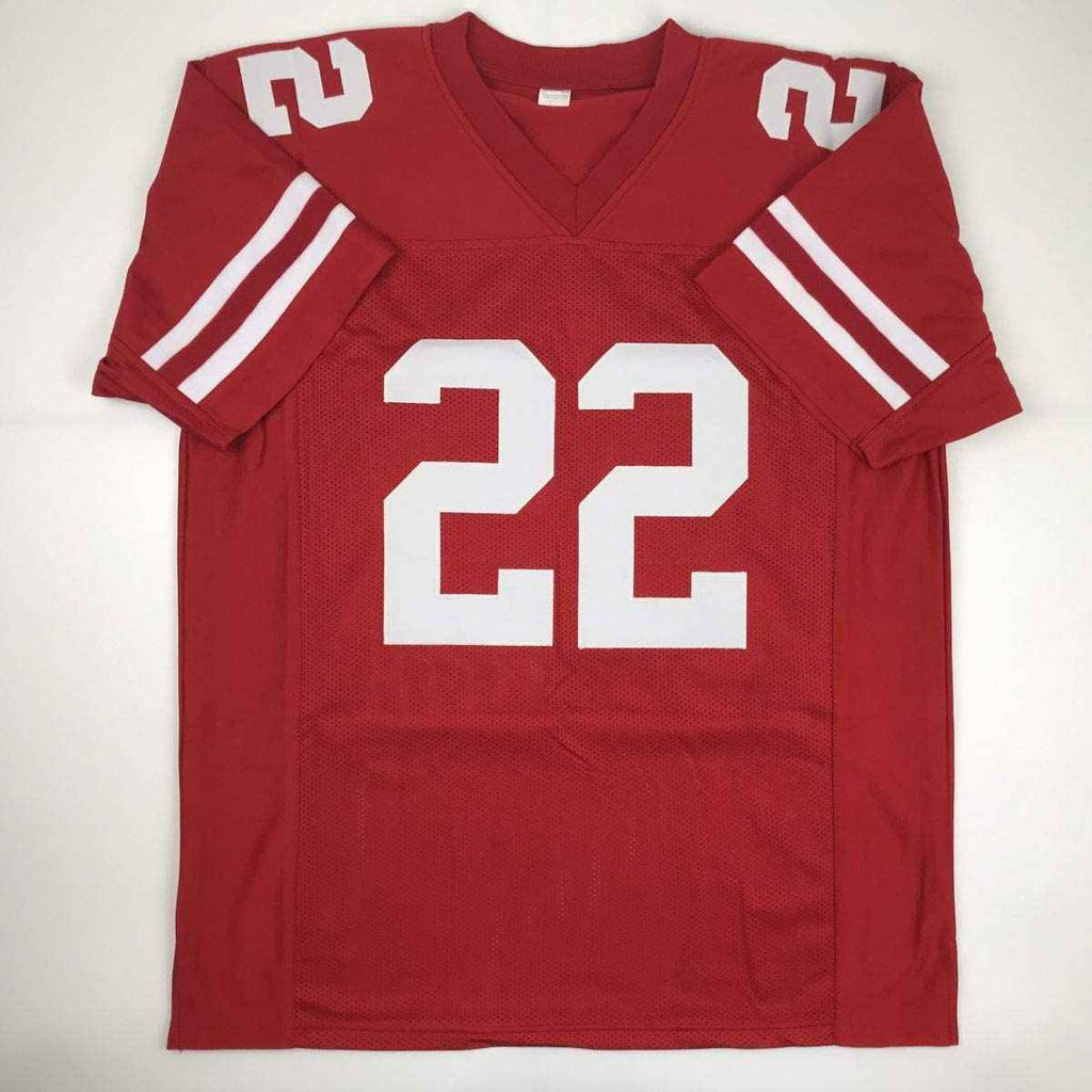Autographed/Signed Matt Breida San Francisco Red Football Jersey JSA COA