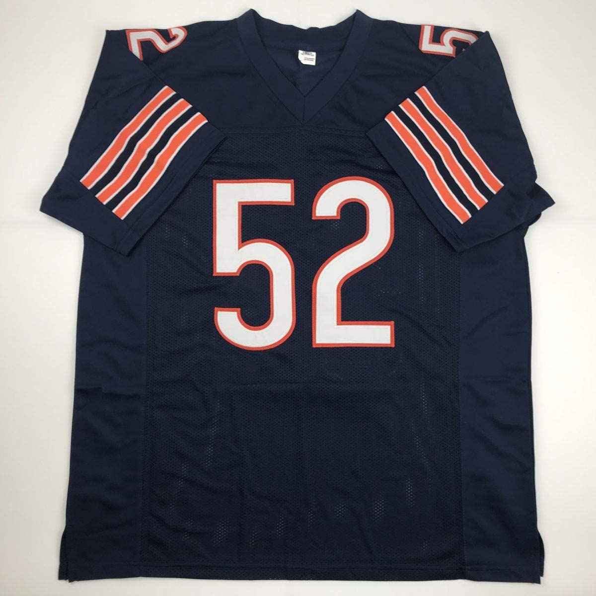 Autographed/Signed Khalil Mack Chicago Blue Football Jersey Beckett BAS COA