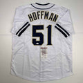 Autographed/Signed Trevor Hoffman San Diego White Baseball Jersey JSA COA