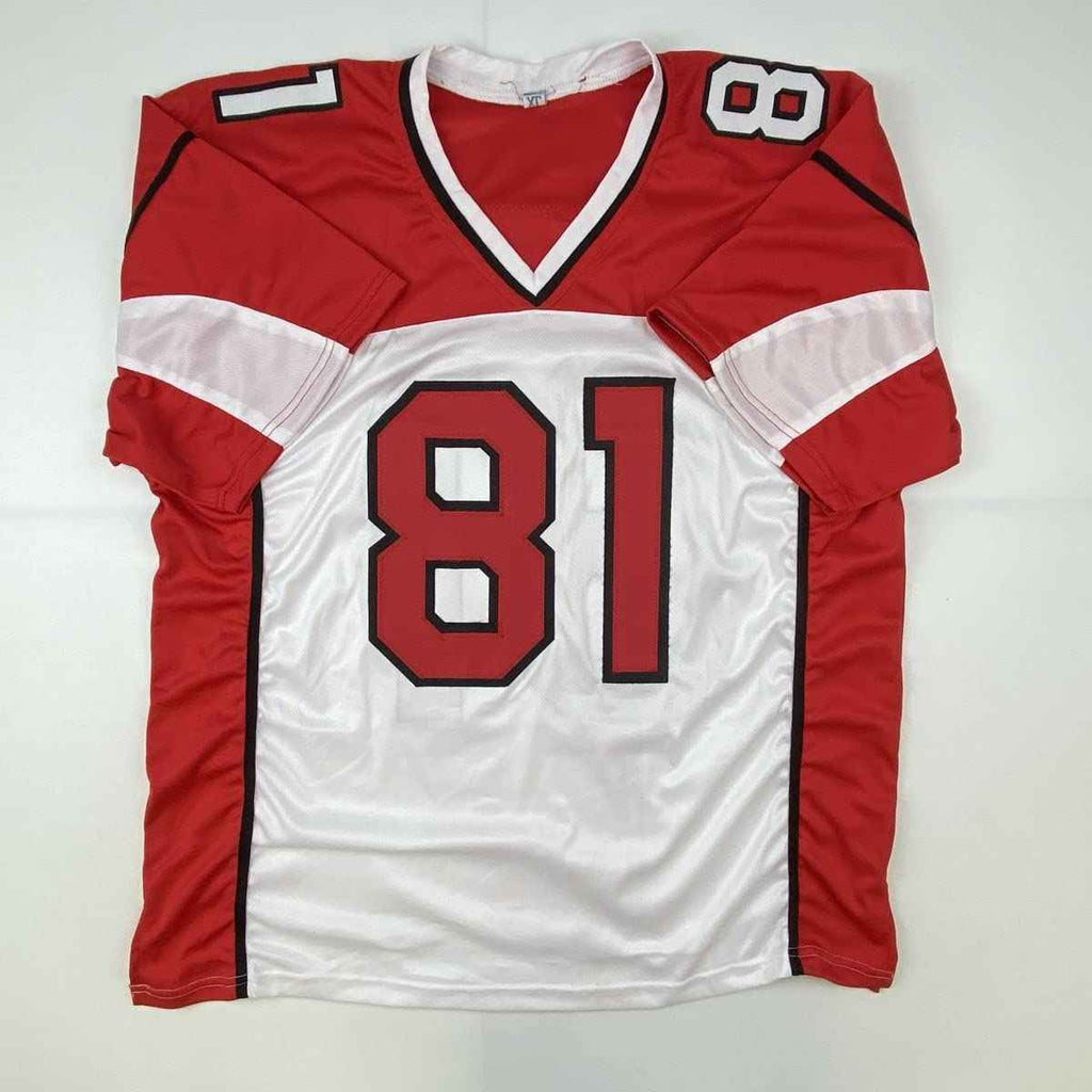Autographed/Signed Anquan Boldin Arizona White Football Jersey JSA COA