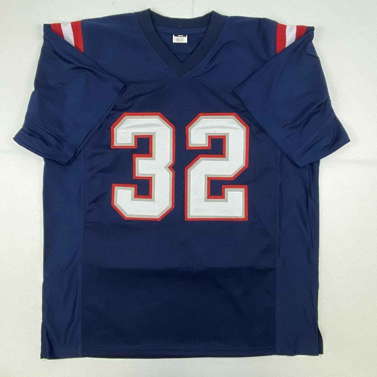 Autographed/Signed Devin McCourty New England Blue Football Jersey JSA COA