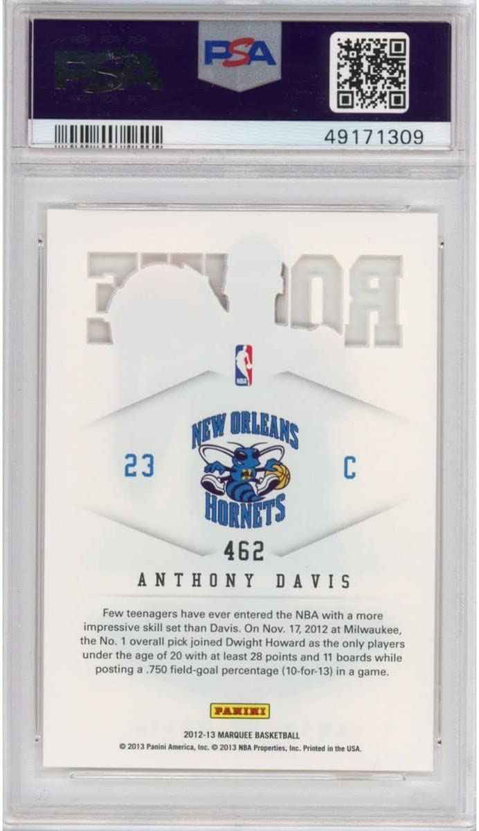 Graded 2012-13 Panini Marquee Anthony Davis #462 Rookie RC Basketball Card PSA 10 Gem Mint