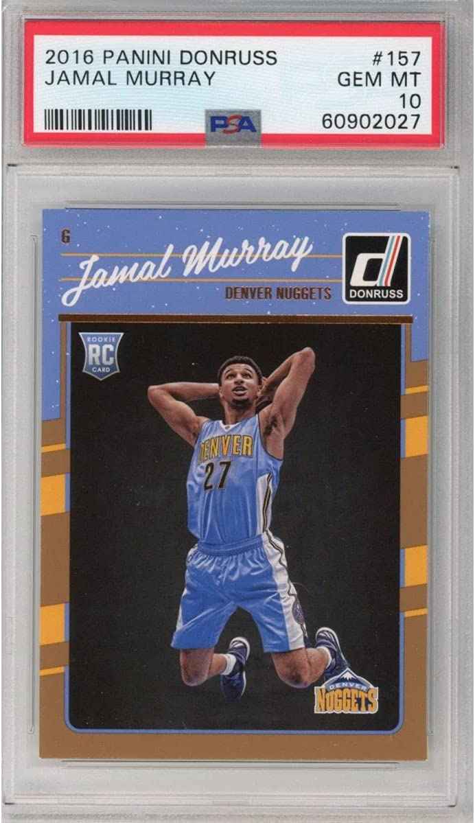 Graded 2016-17 Panini Donruss Jamal Murray #157 Rookie RC Basketball Card PSA 10 Gem Mint