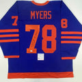 Autographed/Signed Nick Castle Michael Myers Halloween Blue Movie Jersey PSA/DNA COA