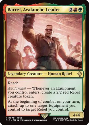 Barret, Avalanche Leader (FIC-079) - Commander: FINAL FANTASY