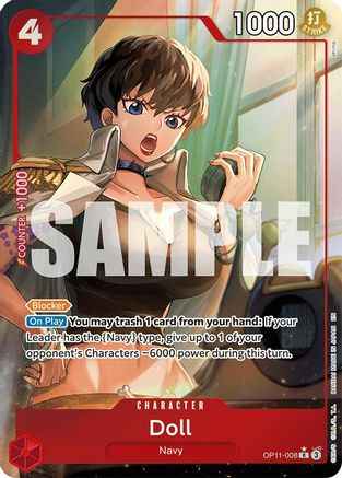 Doll (Alternate Art) (OP11-008) - A Fist of Divine Speed Foil
