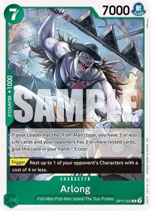 Arlong (OP11-023) - A Fist of Divine Speed Foil